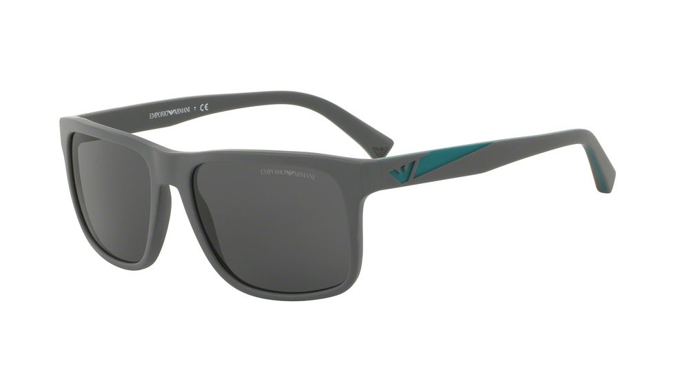 Armani EA4071F Sunglasses 550287-56 - Matte Grey Frame, Grey Lenses