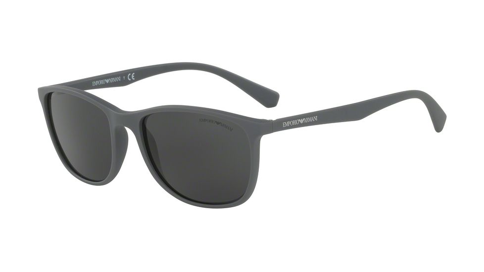 Armani EA4074 Bifocal Prescription Sunglasses EA4074-550287-56 - Lens Diameter 56 mm, Frame Color Matte Grey