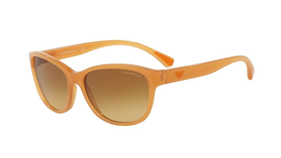 Armani EA4080 Bifocal Prescription Sunglasses EA4080-55372L-57 - Lens Diameter 57 mm, Frame Color Opal Biscuit