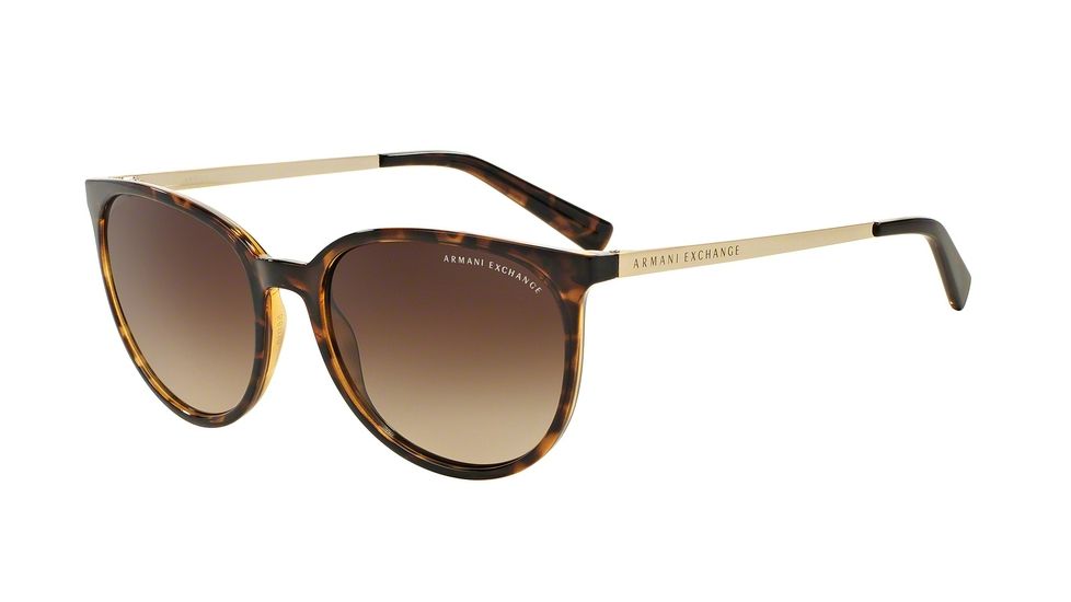 Armani Exchange AX4048SF Single Vision Prescription Sunglasses AX4048SF-803713-56 - Lens Diameter 56 mm, Frame Color Tortoise