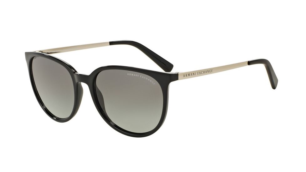 Armani Exchange AX4048SF Single Vision Prescription Sunglasses AX4048SF-815811-56 - Lens Diameter 56 mm, Frame Color Black