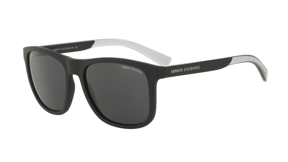 Armani Exchange AX4049SF Single Vision Prescription Sunglasses AX4049SF-818287-57 - Lens Diameter 57 mm, Frame Color Matte Black