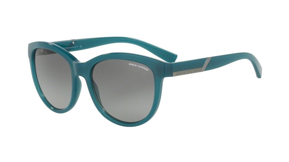 Armani Exchange AX4051S Single Vision Prescription Sunglasses AX4051S-819011-55 - Lens Diameter 55 mm, Frame Color Deep Pond Milky