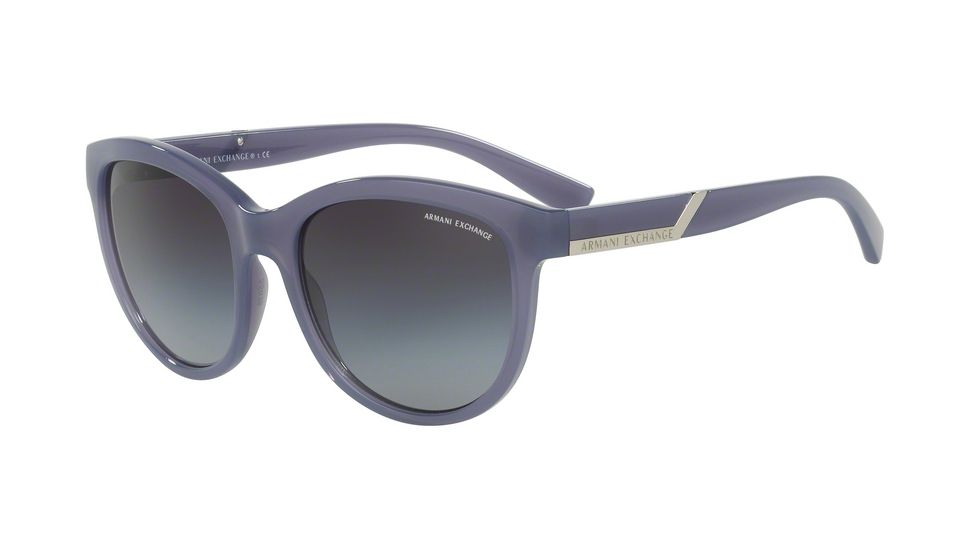 Armani Exchange AX4051S Single Vision Prescription Sunglasses AX4051S-81918G-55 - Lens Diameter 55 mm, Frame Color Mineral Mauve Milky
