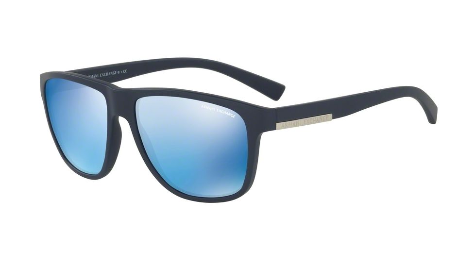 Armani Exchange AX4052S Bifocal Prescription Sunglasses AX4052S-818155-58 - Lens Diameter 58 mm, Frame Color Matte Blue
