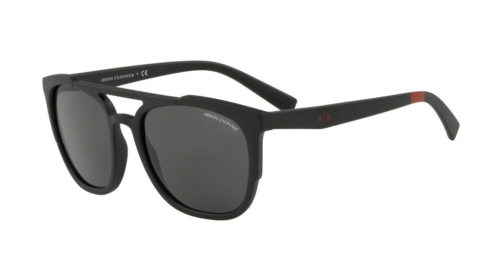 Armani Exchange AX4076S Bifocal Prescription Sunglasses, 56mm, Matte Black, AX4076S-807887-56-BI