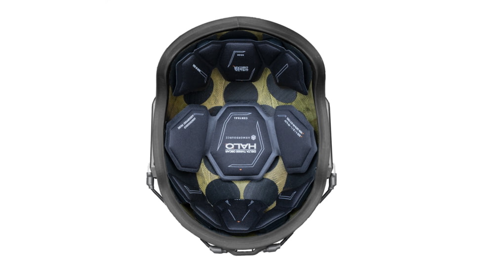 ArmorSource Aire EX Rifle Resistant High Protection Fully Loaded Assault Helmet, High Cut, Black, Large, 600LHCBKSU3LR3KV2