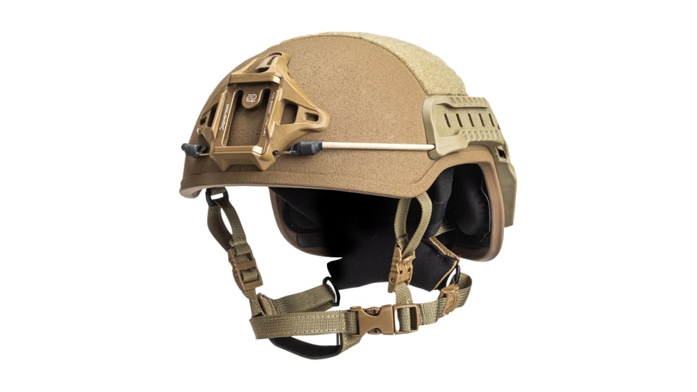 ArmorSource Aire LE Law Enforcement Ultra-Lightweight Special Command High-Cut Ballistic Helmet, Tan, Small, AIRELE-HCS-R10P4-R-W3-V-TN