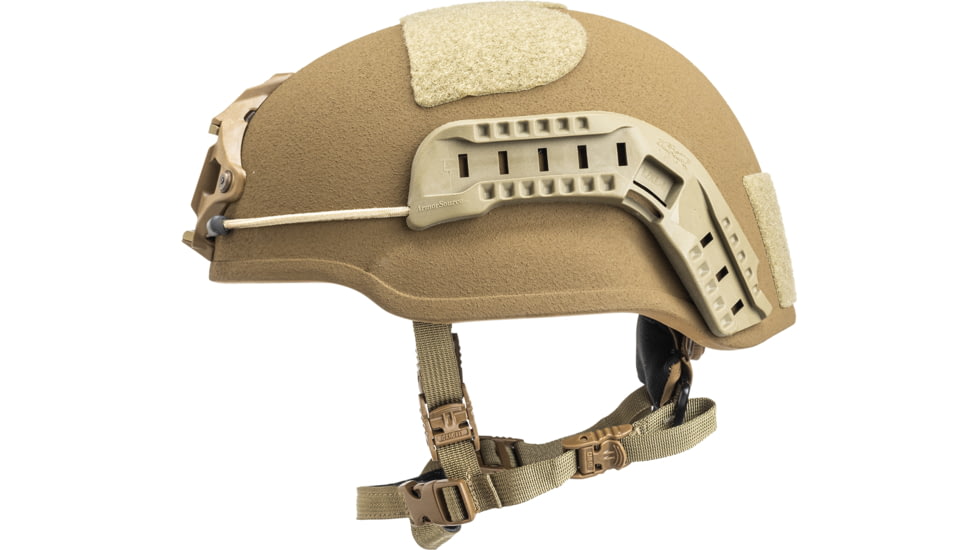 ArmorSource AS-200 NIJ IIIA Standard Ballistic Helmet, Medium, Coyote Brown, 200-RCM-R4P2-CB