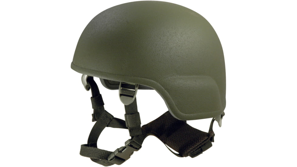 ArmorSource AS-200 NIJ Level IIIA Standard Ballistic Helmet, Foliage Green, Small, 200-RCS-R4P2-FG