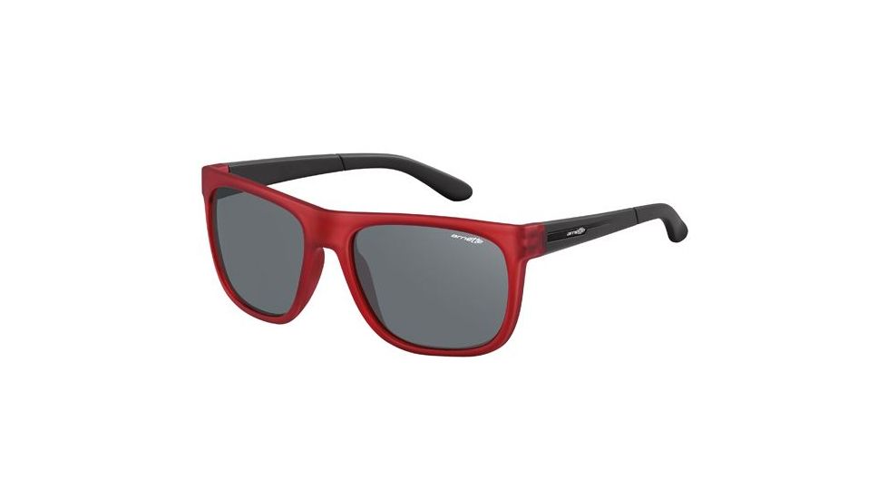 Arnette Firedrill Single Vision Prescription Sunglasses, Gummy Cherry Frame, Grey Lens-AN4143-30SV
