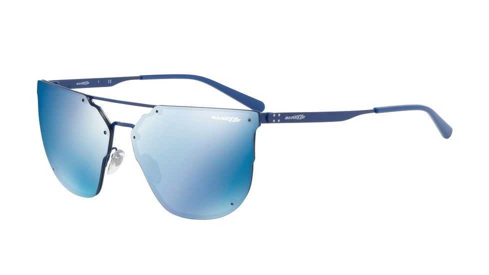Arnette HUNDO-P1 AN3073 Sunglasses 695/55-63 - Blue Frame, Mirror Blue Lenses