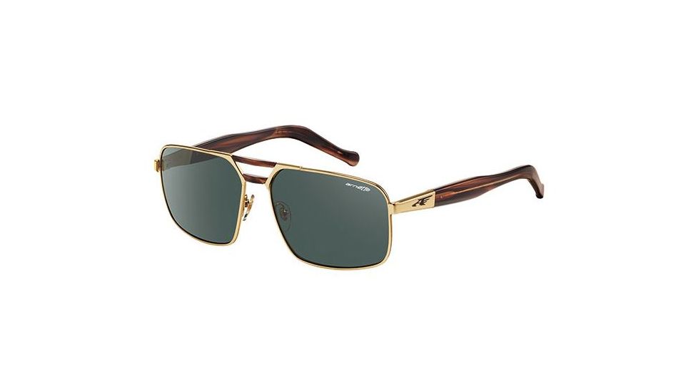 Arnette Smokey Single Vision Prescription Sunglasses, Chrome/Grey Havana Frame, Chrome Mirror Lens-AN3068-04SV