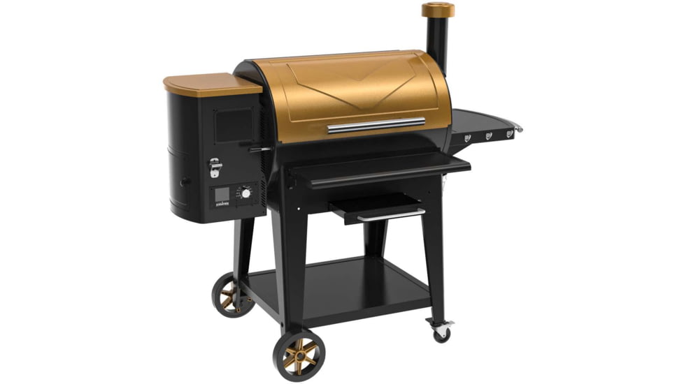 ASMOKE AS880 Pellet Grill and Smoker, Gold, Large, GR08001USAS