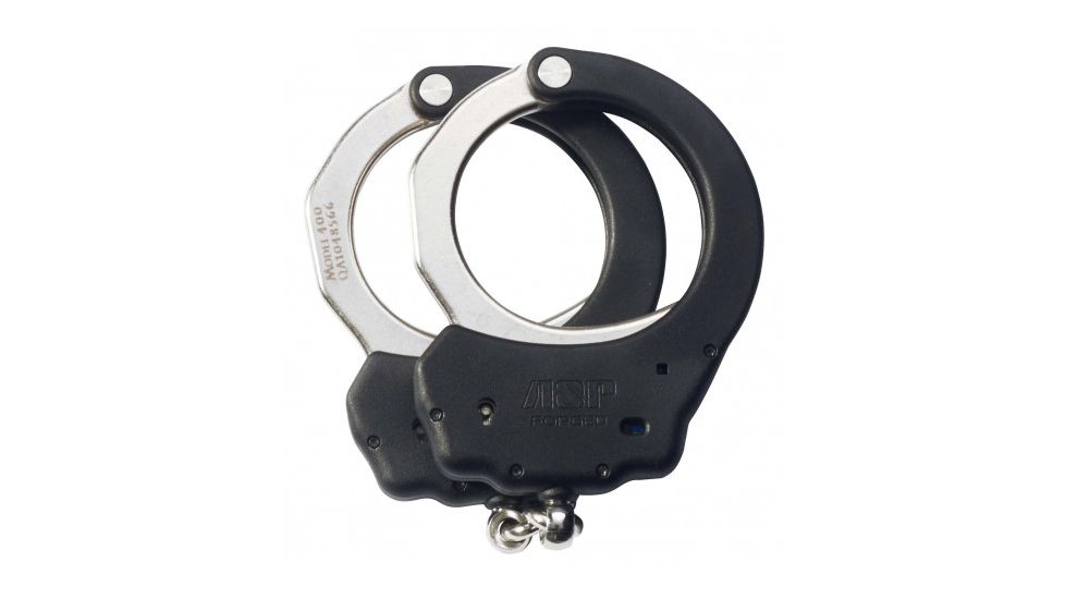 ASP Ultra Chain Handcuffs Steel, 2 Pawl - Blue - Security, Black 46109