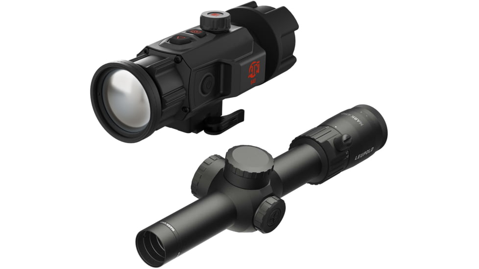 ATN TICO 6 1x50mm Thermal Clip On and Leupold Mark 4HD 1-4.5x24 Rifle Scope BDC