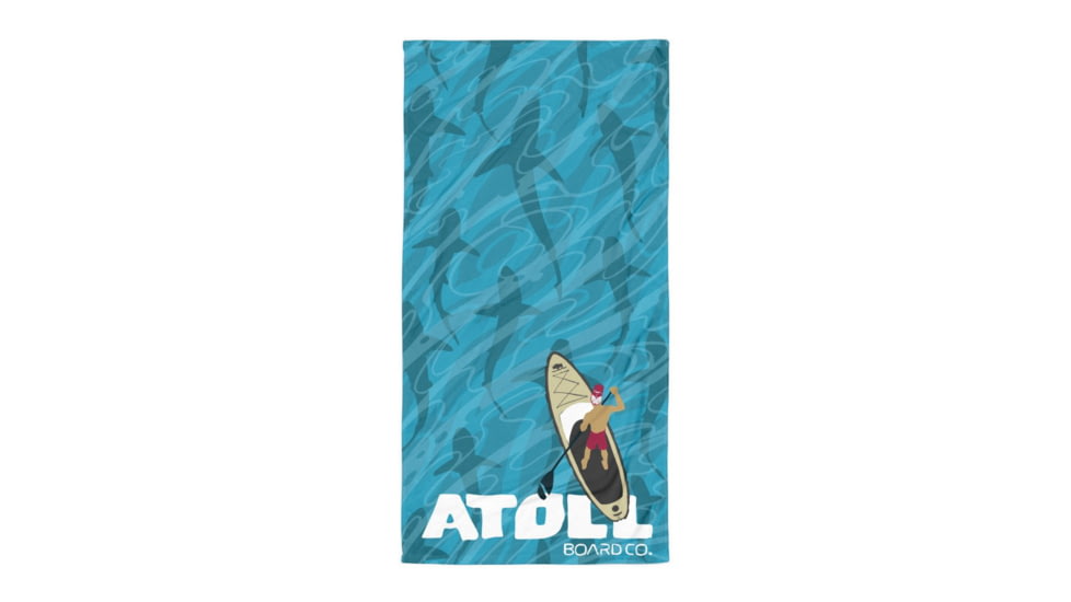 Atoll Board Co Atoll Board Co. Towel - SUP Over a Shiver of Sharks - SUP Over a Shiver of Sharks, SQ6366380