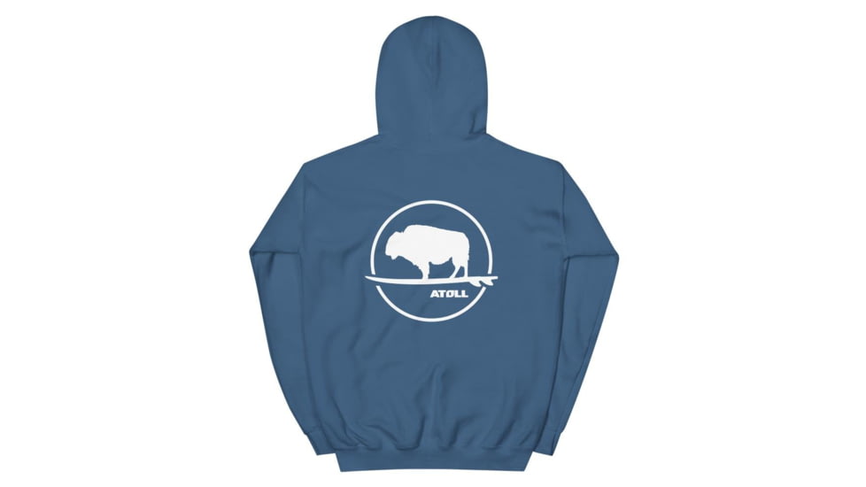 Atoll Board Co Atoll Boards Circular Logo Hooded Sweatshirt - Indigo Blue, M - Indigo Blue,M, 627ABF3136C09Indigo-Blue-M