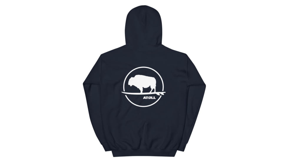 Atoll Board Co Atoll Boards Circular Logo Hooded Sweatshirt - Navy, 2XL - Navy,2XL, 627ABF3136C09Navy-2XL