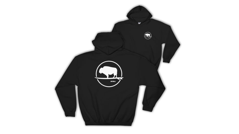 Atoll Board Co Atoll Boards Circular Logo Hooded Sweatshirt - Athletic Grey, XL - Athletic Grey,XL, SQ0768104