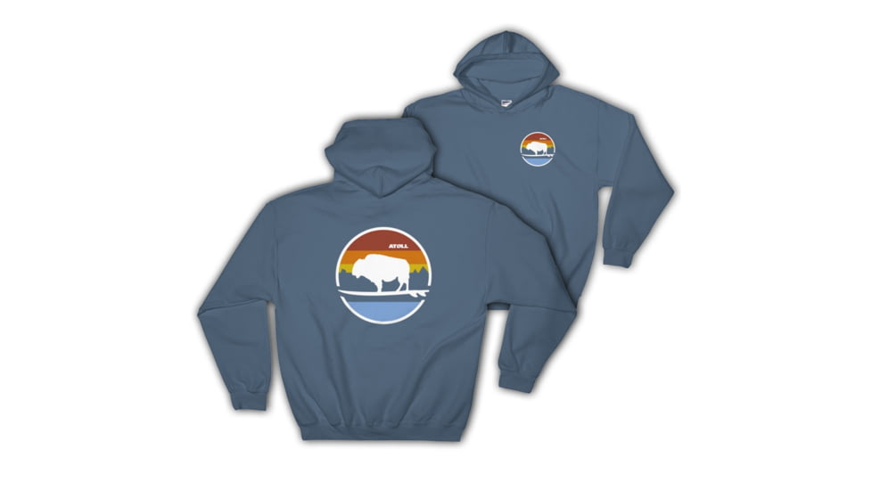 Atoll Board Co Atoll Boards Landscape Hooded Sweatshirt - Black, XL - Black,XL, SQ3034730