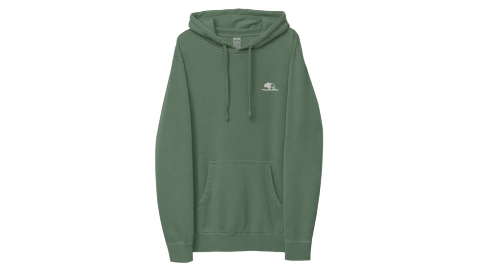 Atoll Board Co Atoll Embroidered Pigment-Dyed Unisex Hoodie - Pigment Alpine Green, L - Pigment Alpine Green,L, 628E8E910173EPigment-Alpine-Green-L
