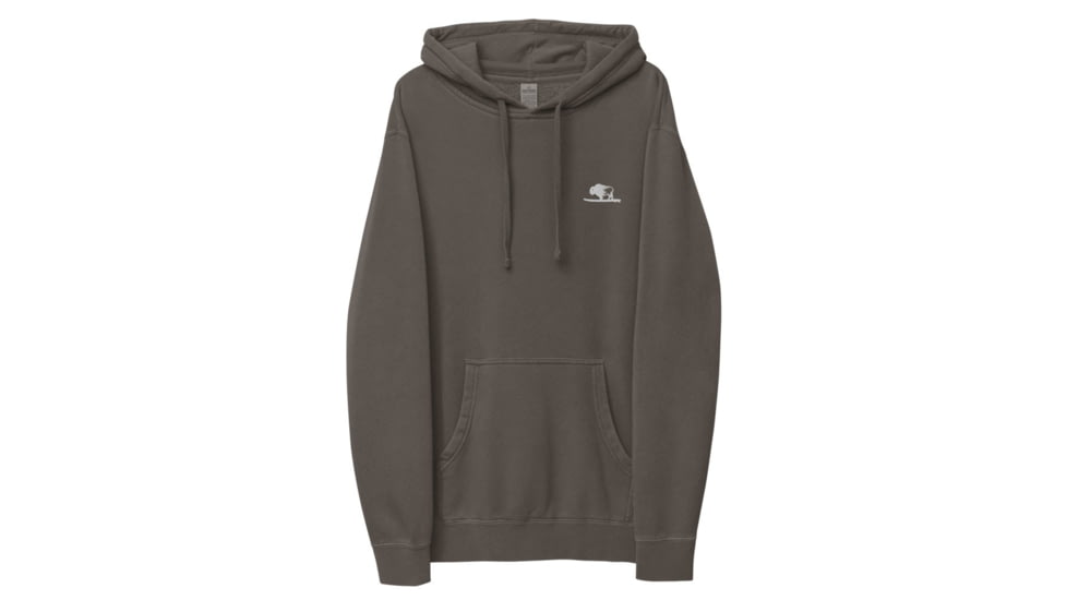 Atoll Board Co Atoll Embroidered Pigment-Dyed Unisex Hoodie - Pigment Black, L - Pigment Black,L, 628E8E910173EPigment-Black-L