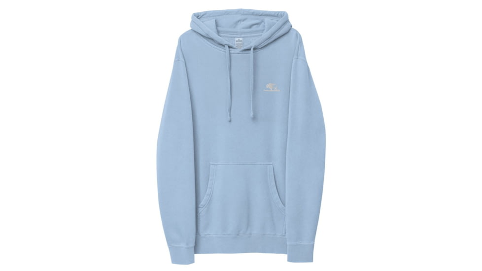 Atoll Board Co Atoll Embroidered Pigment-Dyed Unisex Hoodie - Pigment Light Blue, S - Pigment Light Blue,S, 628E8E910173EPigment-Light-Blue-S