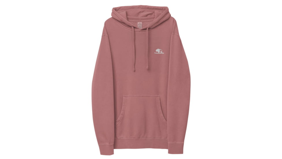 Atoll Board Co Atoll Embroidered Pigment-Dyed Unisex Hoodie - Pigment Maroon, L - Pigment Maroon,L, 628E8E910173EPigment-Maroon-L