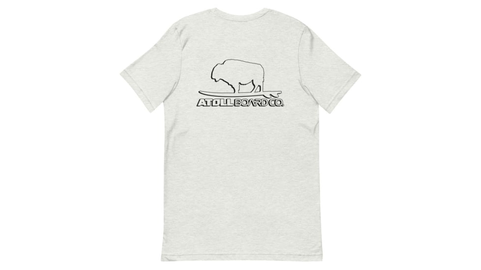 Atoll Board Co Atoll Minimalist Outline Logo Paddle Board Tee - Ash, XL - Ash,XL, 6279D097450B5Ash-XL
