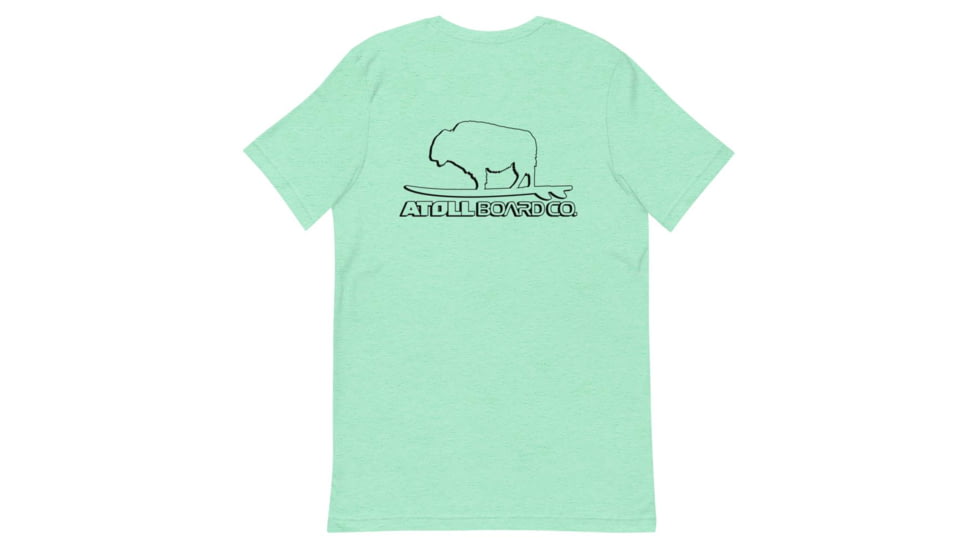 Atoll Board Co Atoll Minimalist Outline Logo Paddle Board Tee - Heather Mint, M - Heather Mint,M, 6279D097450B5Heather-Mint-M