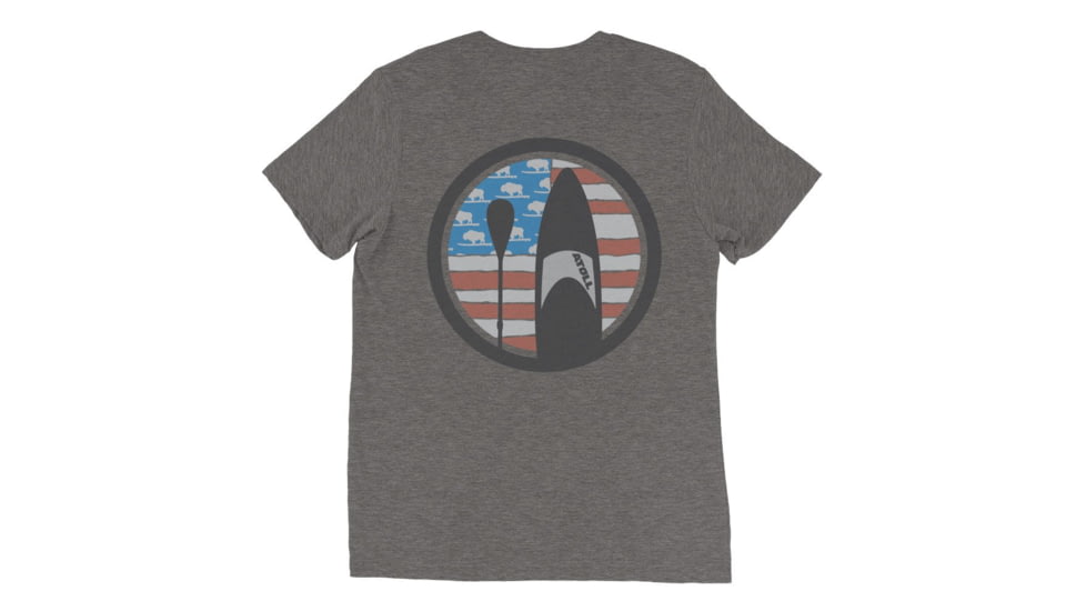 Atoll Board Co Atoll Triblend Tee with Flag and Board Design - Grey Triblend, M - Grey Triblend,M, 628E7CFCE3DE8Grey-Triblend-M