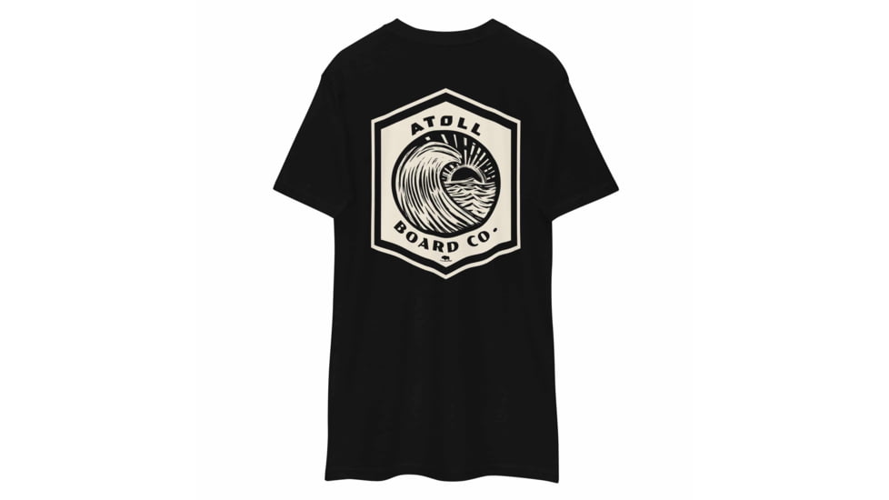 Atoll Board Co Mens premium heavyweight tee - Black, L - Black,L, 64639388C80CCBlack-L