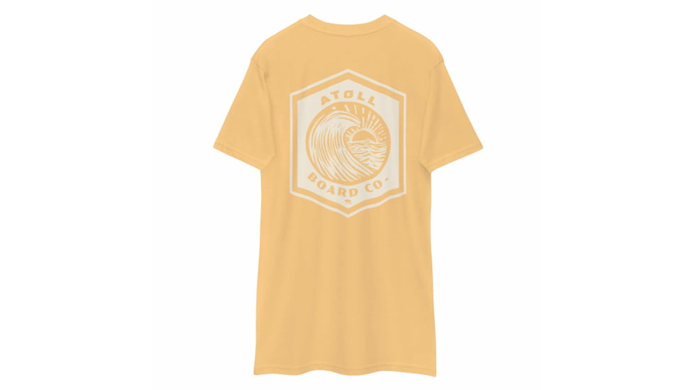 Atoll Board Co Mens premium heavyweight tee - Vintage Gold, S - Vintage Gold,S, 64639388C80CCVintage-Gold-S