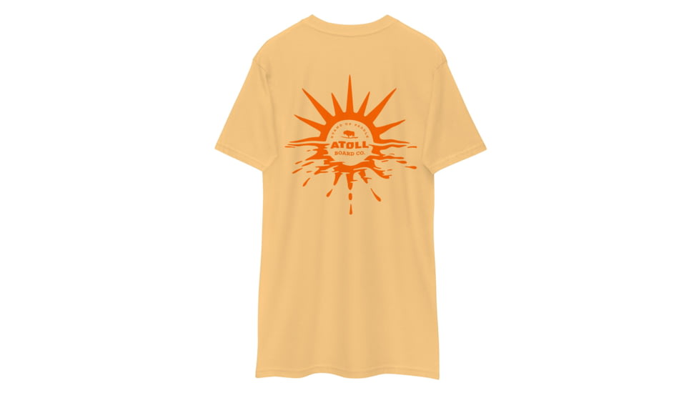Atoll Board Co Mens Tee with Atoll Horizon Sunset Graphic - Vintage Gold, 4XL - Vintage Gold,4XL, 64518F91B8F52Vintage-Gold-4XL