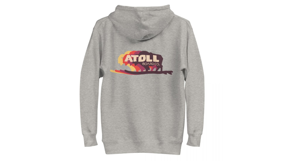 Atoll Board Co Unisex Hoodie with Atoll Bison Color Shift Graphic - Carbon Grey, 3XL - Carbon Grey,3XL, 636AA26686F48Carbon-Grey-3XL