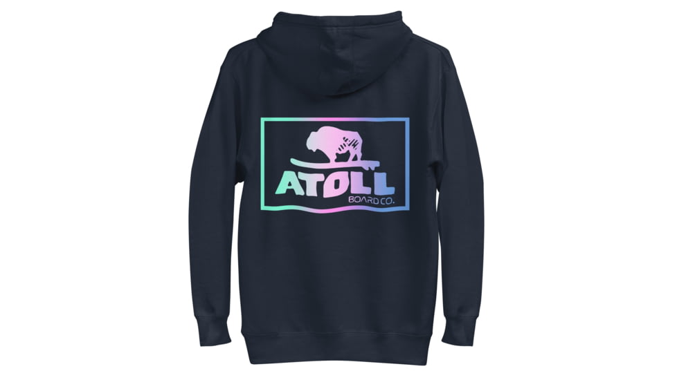 Atoll Board Co Unisex Hoodie with Atoll Color Blend Graphic - Navy Blazer, L - Navy Blazer,L, 637BCD4B3AA75Navy-Blazer-L
