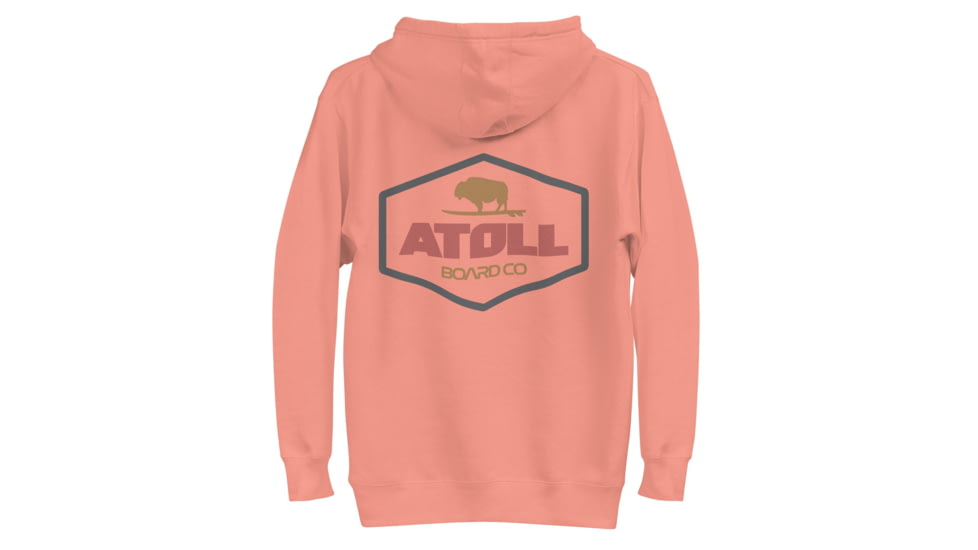 Atoll Board Co Unisex Hoodie with Atoll Dimond Graphic - Dusty Rose, 2XL - Dusty Rose,2XL, 637BCFDBC6553Dusty-Rose-2XL