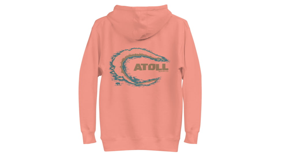 Atoll Board Co Unisex Hoodie with Atoll Island Graphic - Dusty Rose, 2XL - Dusty Rose,2XL, 637BD3158CD9CDusty-Rose-2XL