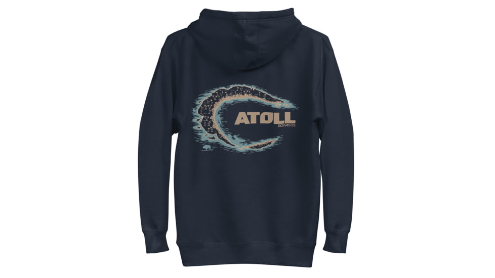 Atoll Board Co Unisex Hoodie with Atoll Island Graphic - Navy Blazer, 3XL - Navy Blazer,3XL, 637BD3158CD9CNavy-Blazer-3XL