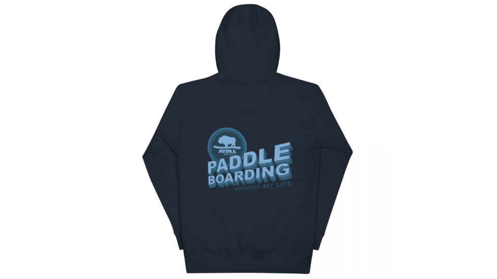 Atoll Board Co Unisex Hoodie with Atoll Paddle Boarding Wrecked My Life Graphic - Navy Blazer, M - Navy Blazer,M, 631CD5BB99FAANavy-Blazer-M