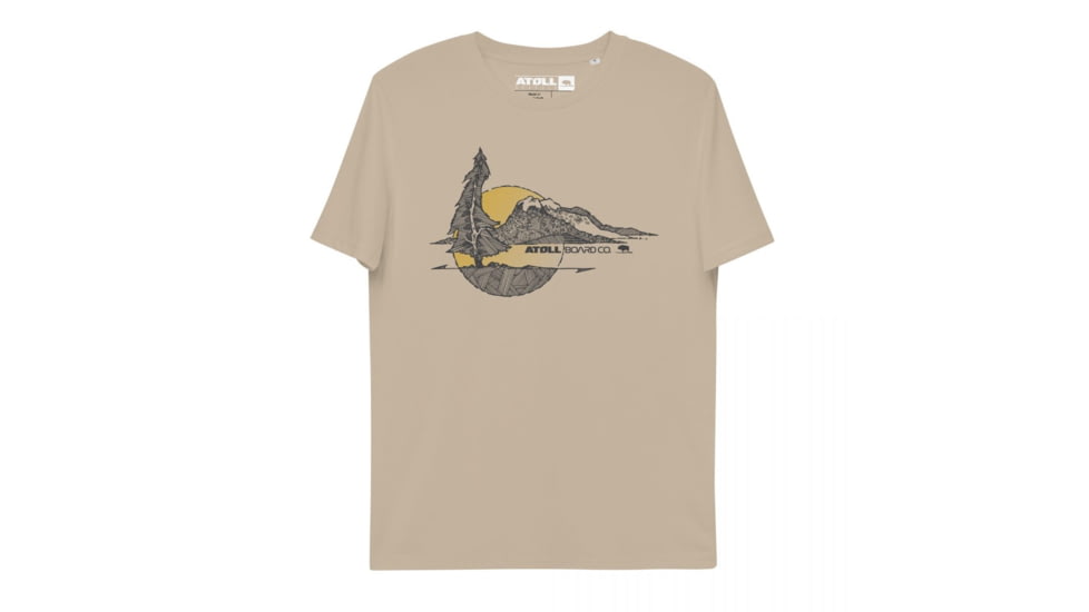 Atoll Board Co Unisex organic cotton t-shirt with Atoll Lone Pine Graphic - Desert Dust, M - Desert Dust,M, 62C5FBCF3DEEDDesert-Dust-M