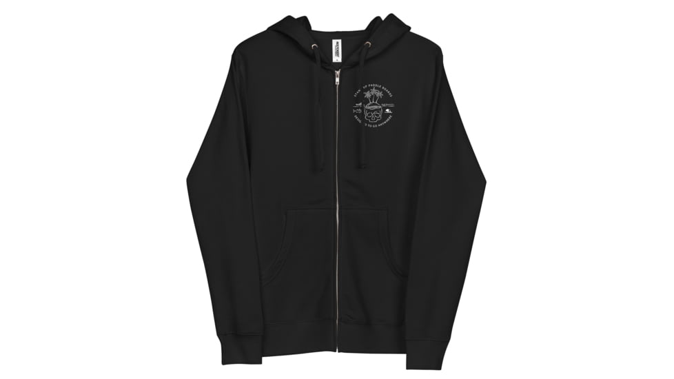 Atoll Board Co Unisex Zip Up Hoodie with Atoll Skull Island Graphic - Black, S - Black,S, 64503E9032382Black-S