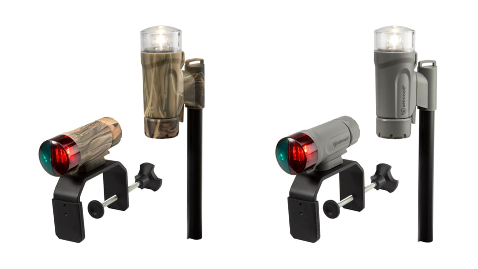Attwood Marine Clamp-On Portable LED Light Kit, Camo, Gray