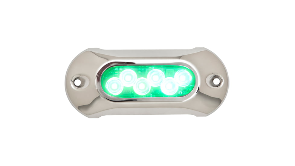 Attwood Marine Light Armor Underwater LED Light, 6 LED, Green, 65UW06G-7