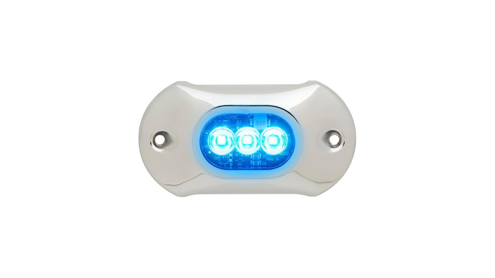 Attwood Marine LightArmor HPX Underwater LED Light, 3 LED, Blue, 66UW03B-7