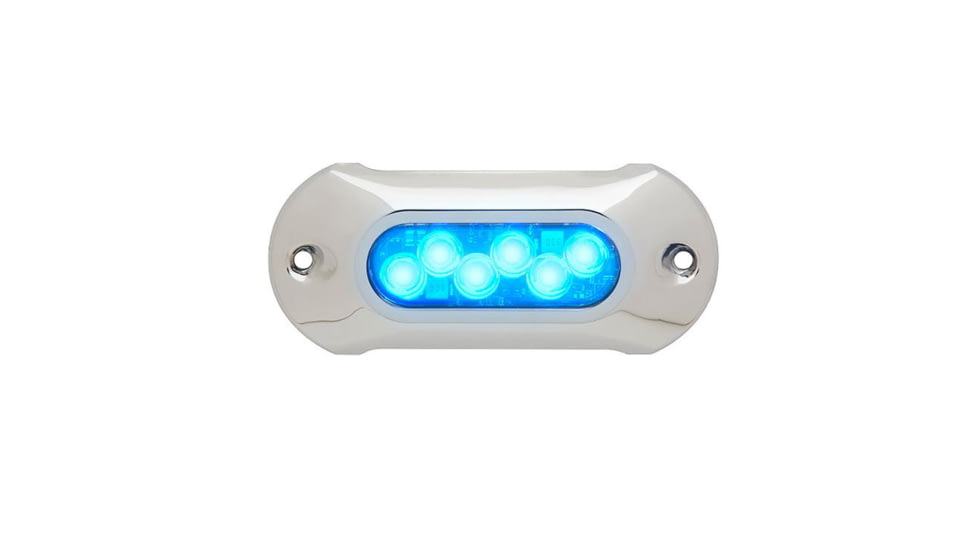 Attwood Marine LightArmor HPX Underwater LED Light, 6 LED, Blue, 66UW06B-7