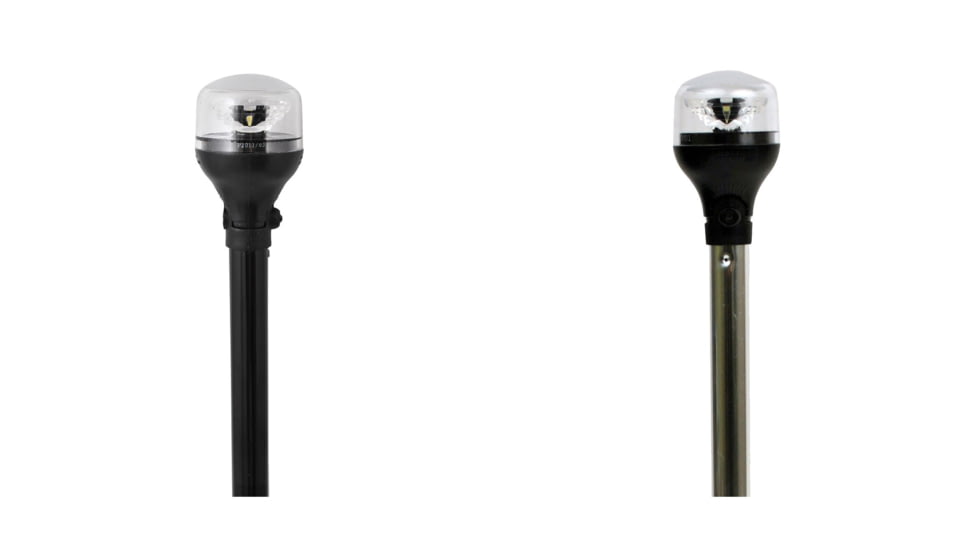 Attwood Marine LightArmor Plug-In All-Around Light, Black, Black/Silver