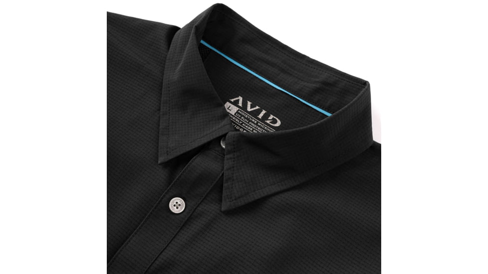 AVID Sportswear Cabo Performance Short Sleeve Shirt - Mens, Black, Large, MV12402BLKLG
