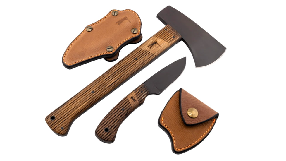 Ball and Buck Winkler Knives Highland Hatchet, 4.8in, 80CrV2 Steel, Laminate Handle, White Oak, One Size, 242181202